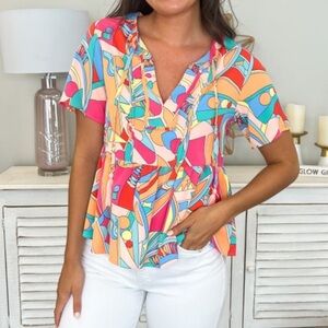 Multicolor abstract Top